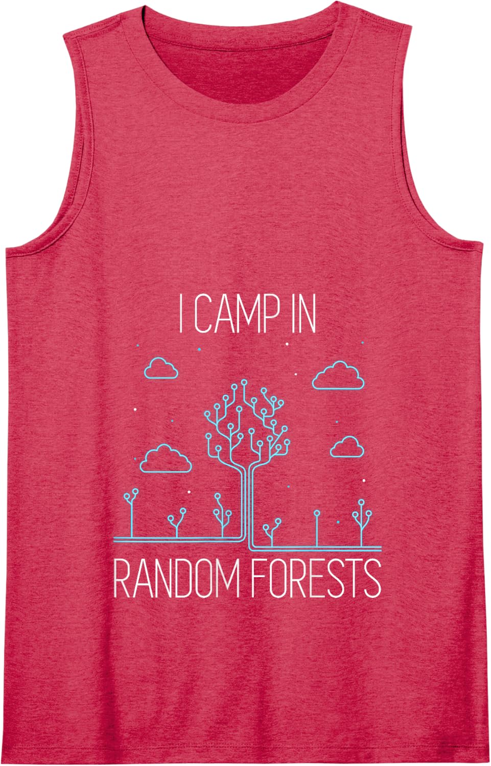 Data Scientist Humor Machine Learning Statistics Tank Top - Red
