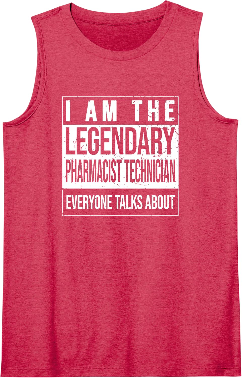 Pharmaceutical Birthday Born Pharmacist-Technician Sleeveless Tank Top - Red