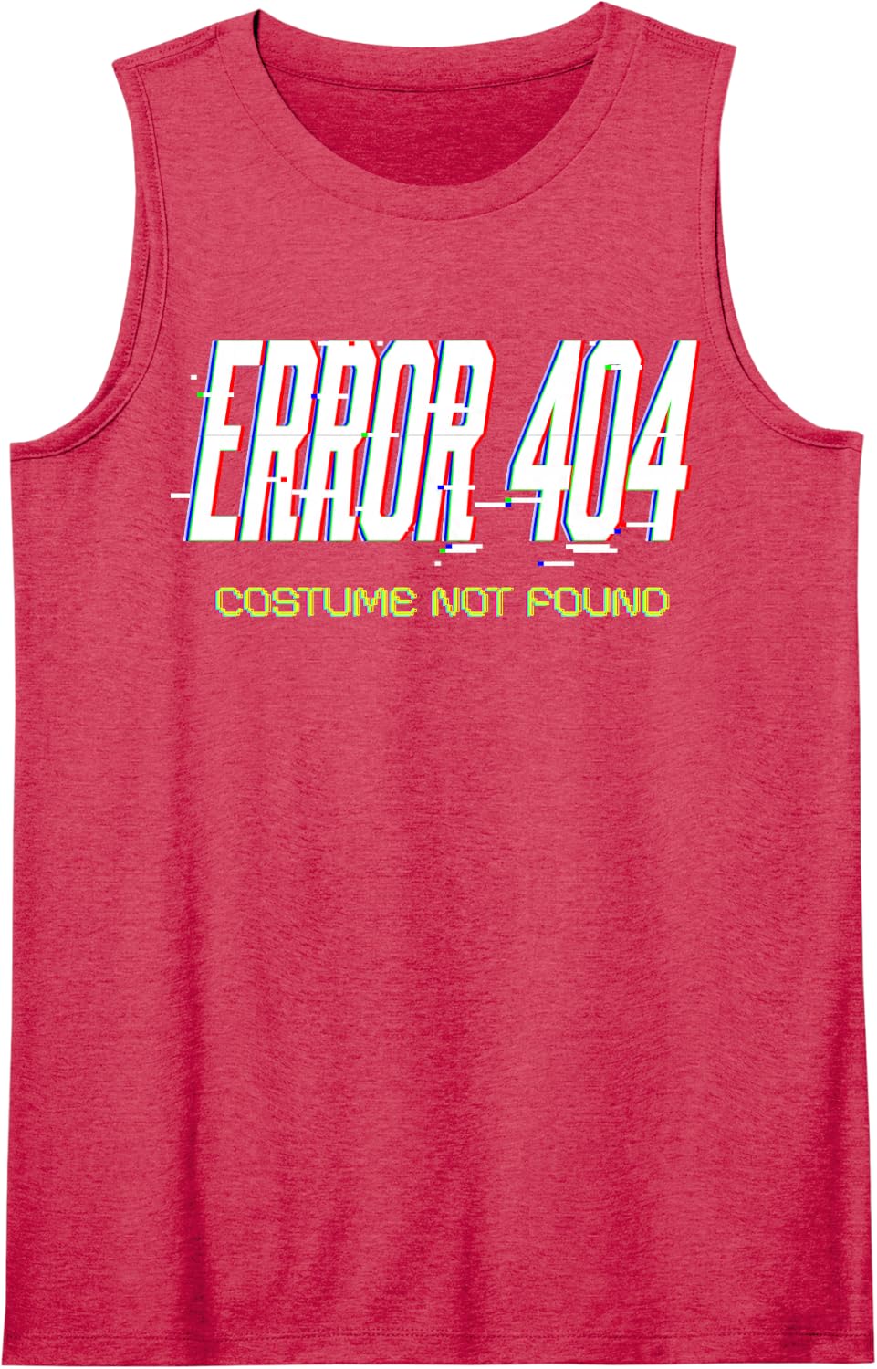 Error 404 Costume Not Found Halloween Humor Tank Top - Red