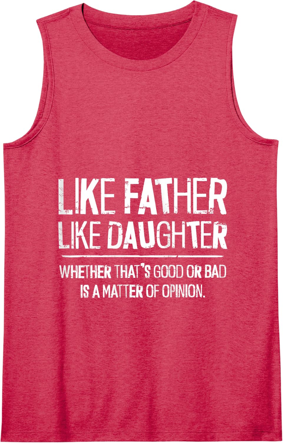 Funny Dad Like Father Like Daughter Papa Daddy Tank Top - Red