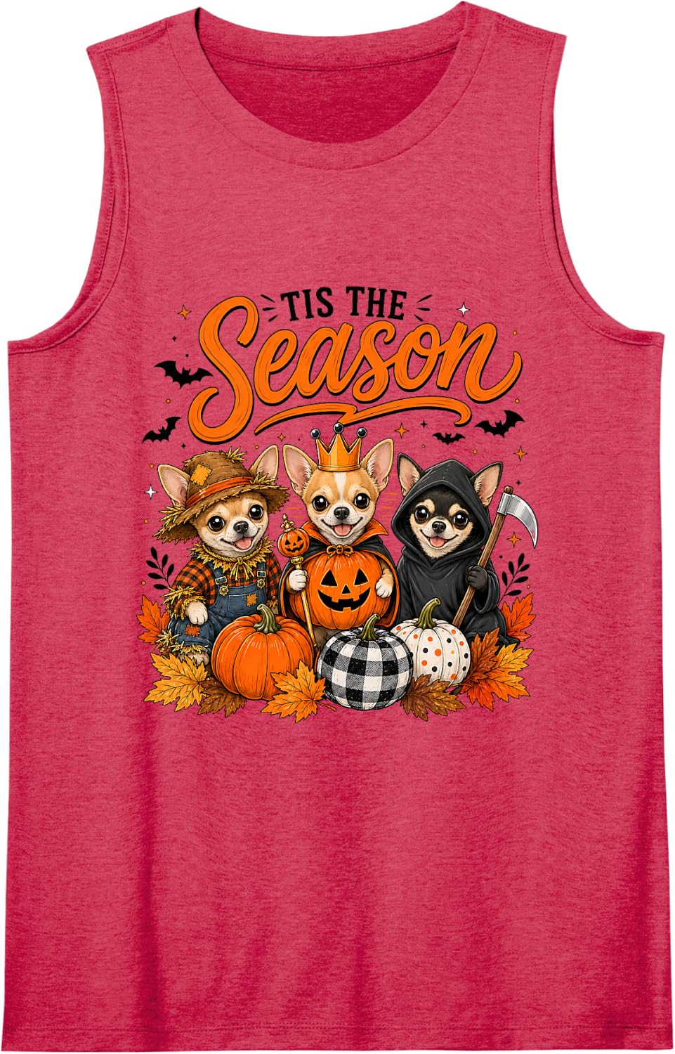 Tis The Season Halloween Cane Corso Pumpkin Costume Tank Top - Red
