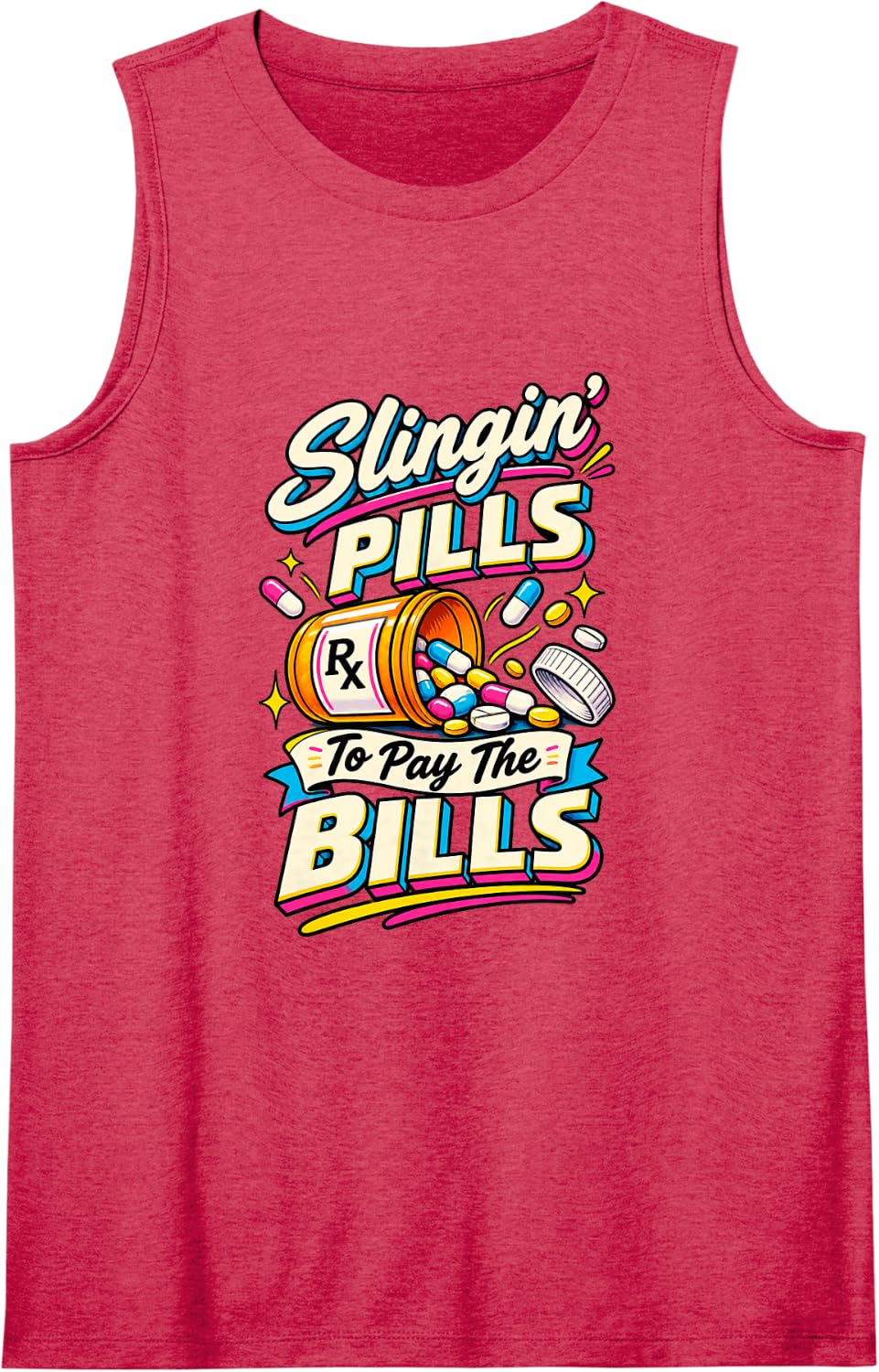Pharmacist Humor Pharmacy Technician Funny Humor Tank Top - Red