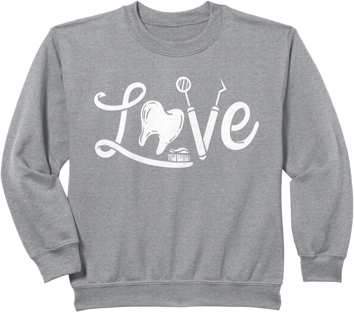 Dentist Dental Assistant Dental Hygienist Gift Sweatshirt - Heather Grey