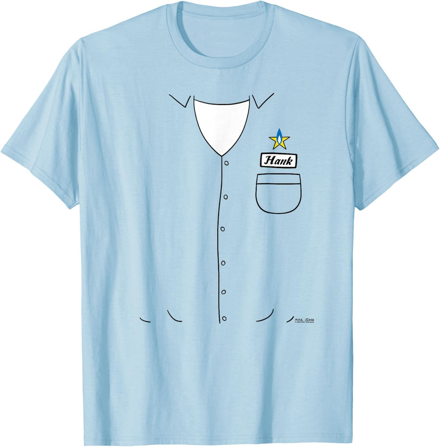 King of The Hill Hank Halloween Propane Salesman Costume T-Shirt - Baby Blue
