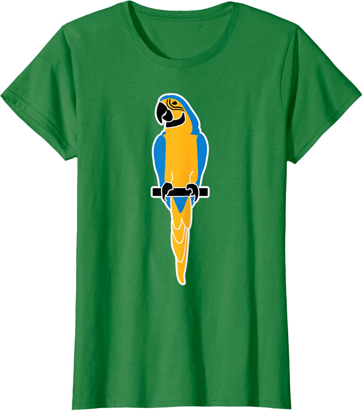 Colored parrot T-Shirt - Kelly Green