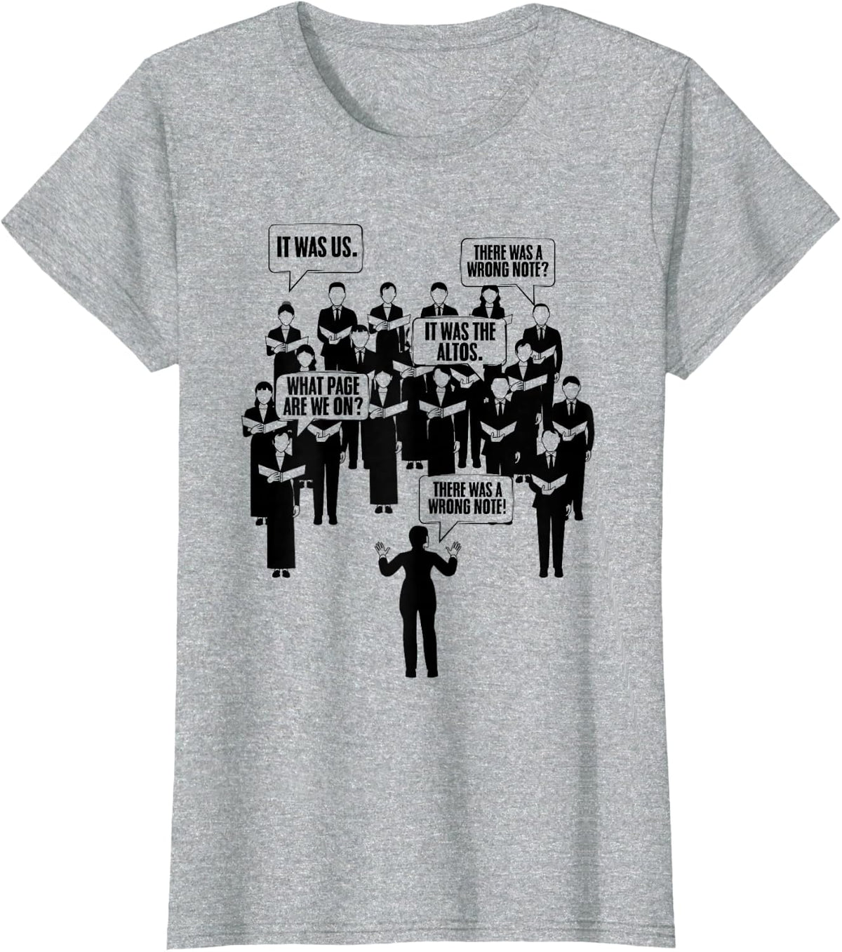 Choir Member Musical Choir Singing Music Singer T-Shirt - Heather Grey