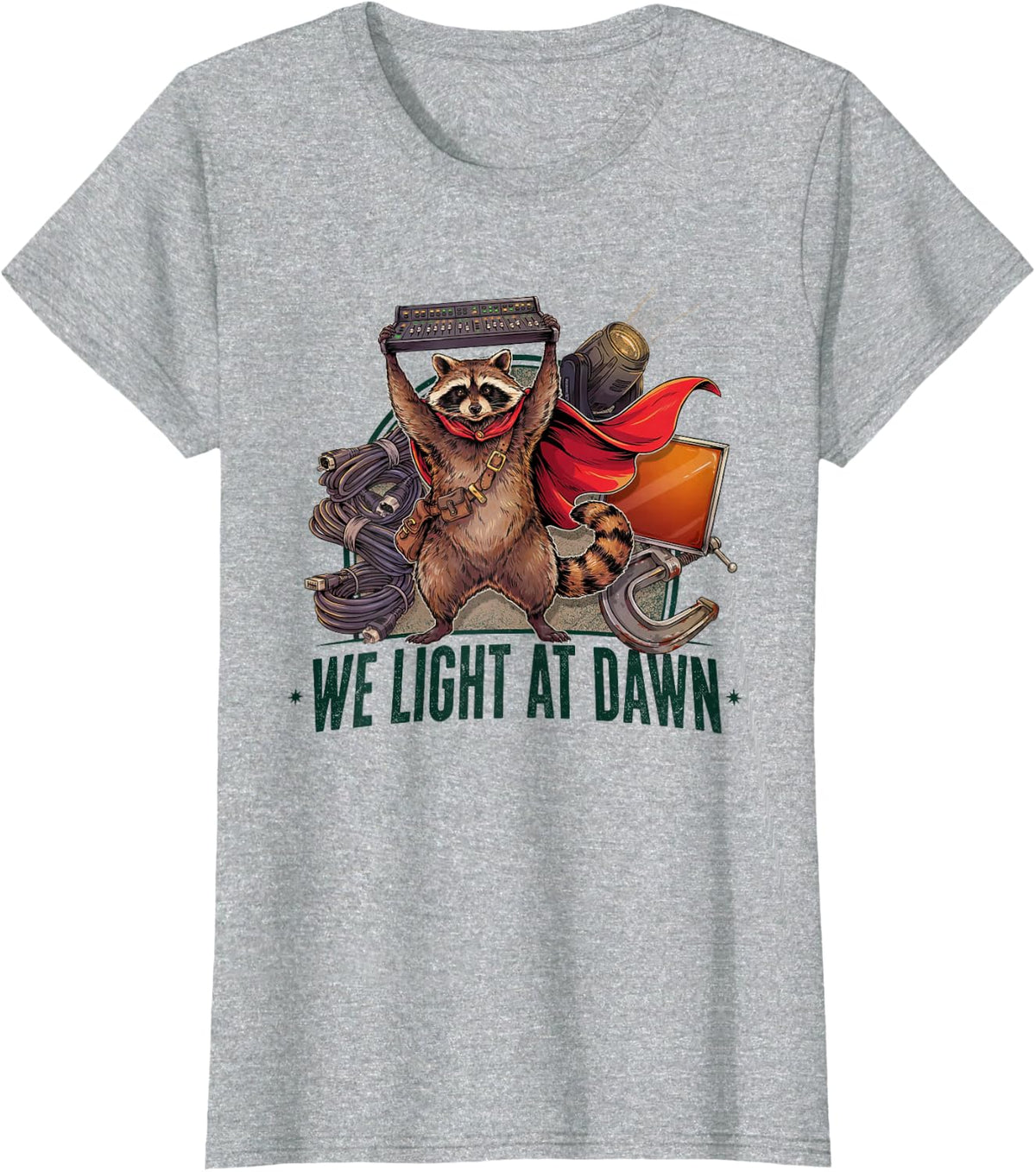 Lighting Designer Stage Theatrical Architectural Show Tech T-Shirt - Heather Grey