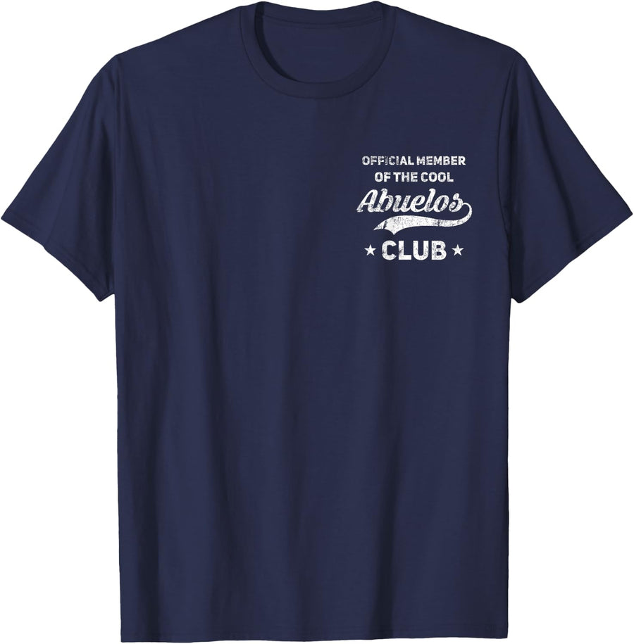 Official Member Of The Cool Abuelos Club T-Shirt - Navy Blue