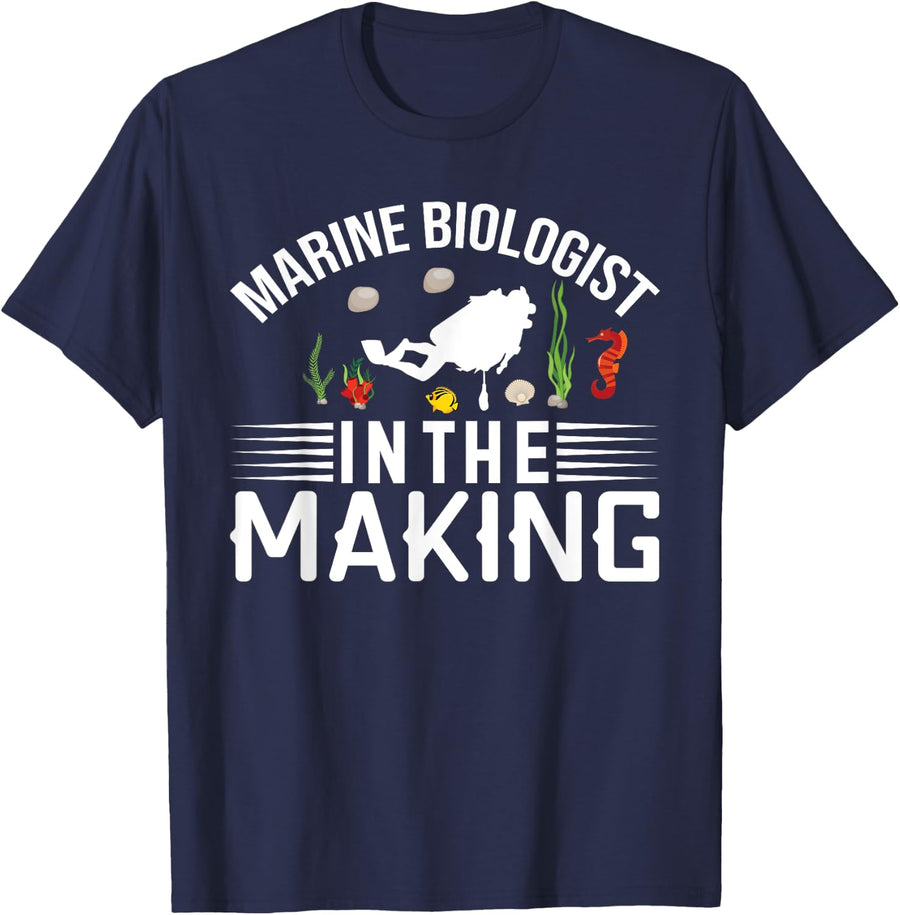 Future Marine Biologist In The Making T-Shirt - Navy Blue