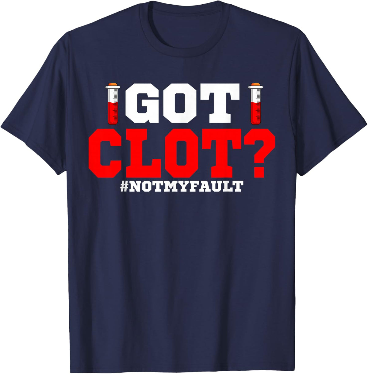 Lab Technician Clot Medical Scientists Laboratory Assistant T-Shirt - Navy Blue