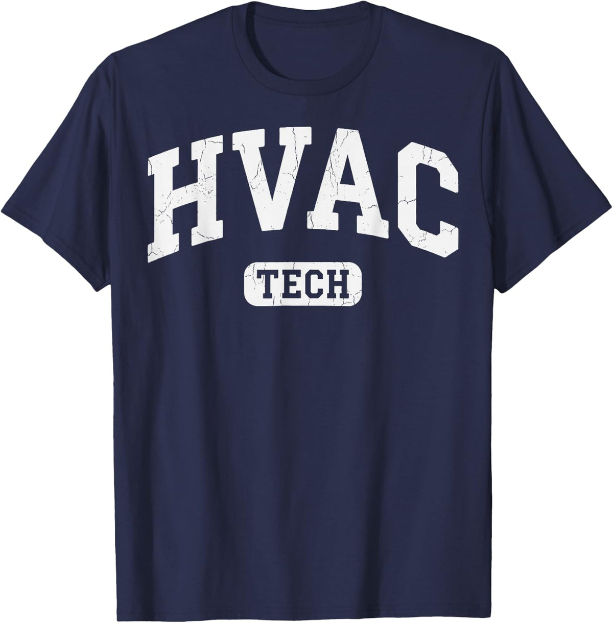 HVAC Technician Tech Installer Tee HVAC Tech T-Shirt - Navy Blue