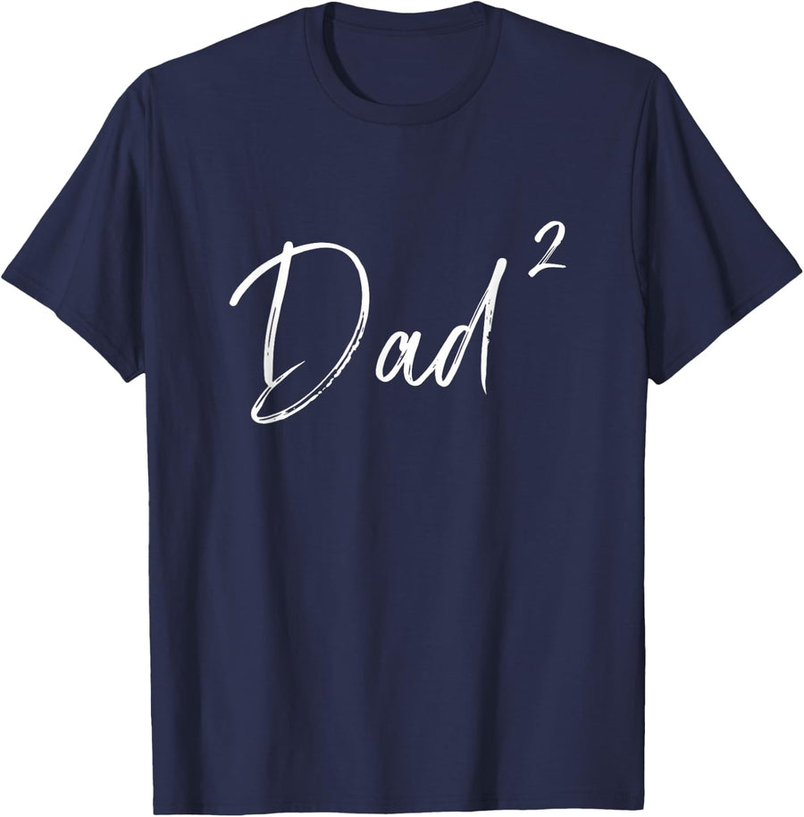 Twin Dad Squared T-Shirt - Navy Blue