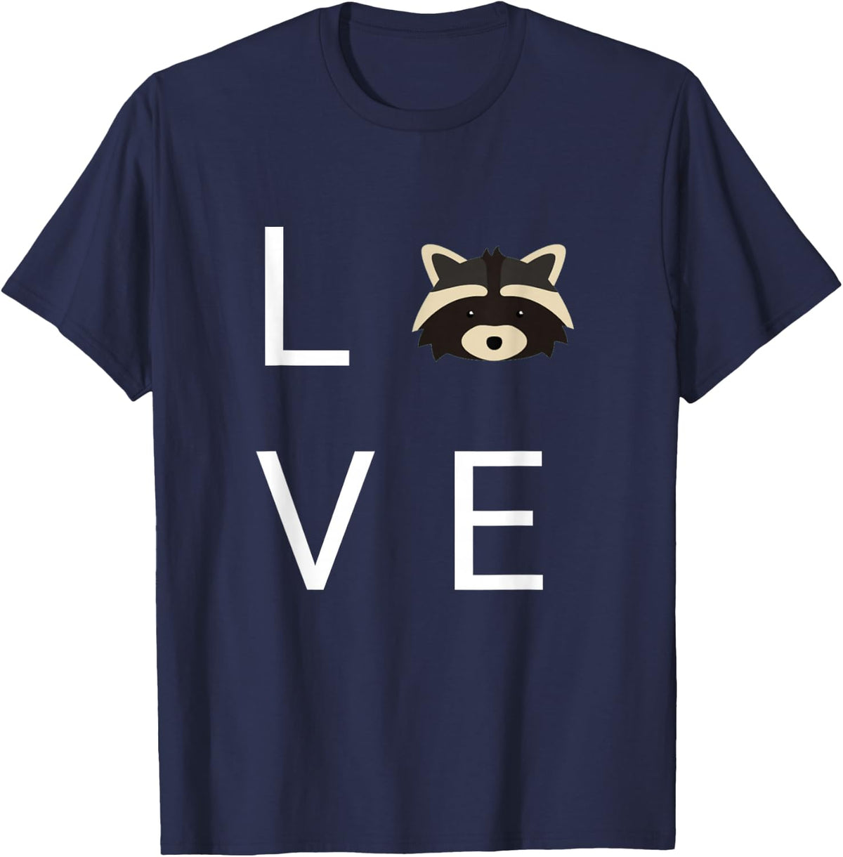 Raccoon Love - Trash Panda T-Shirt - Navy Blue