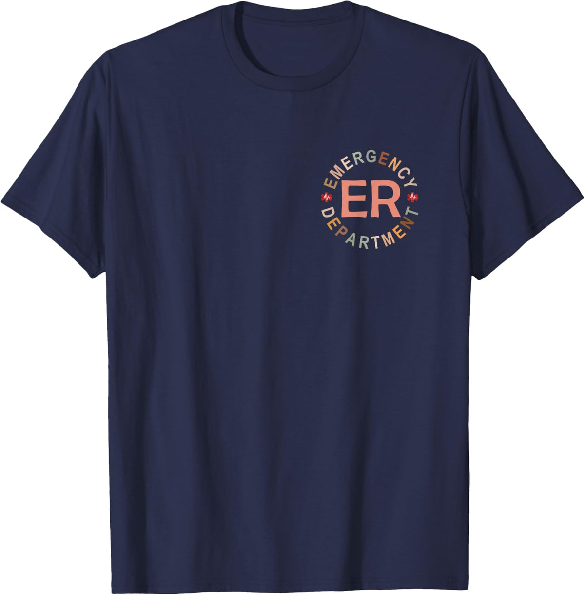 Funny Emergency Department Emergency Room Nurse ER Nurse T-Shirt - Navy Blue