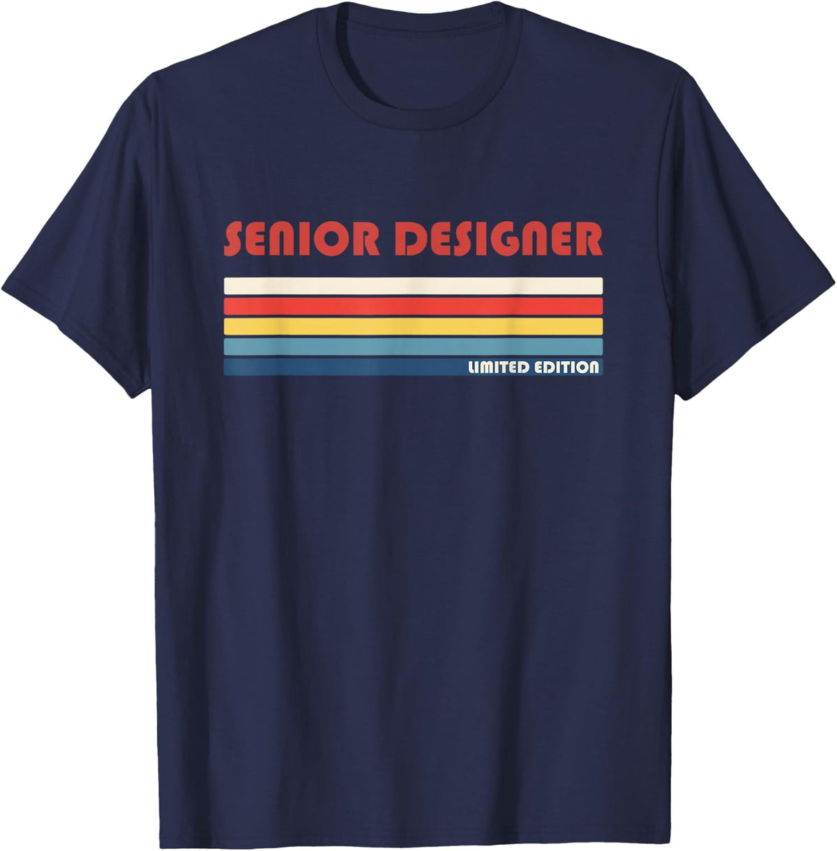 Senior Designer Artist Creativeretro Vintage T-Shirt - Navy Blue