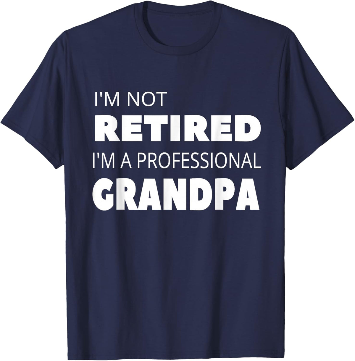 Funny Retirement Grandpa Grandfather Men Coworker T-Shirt - Navy Blue