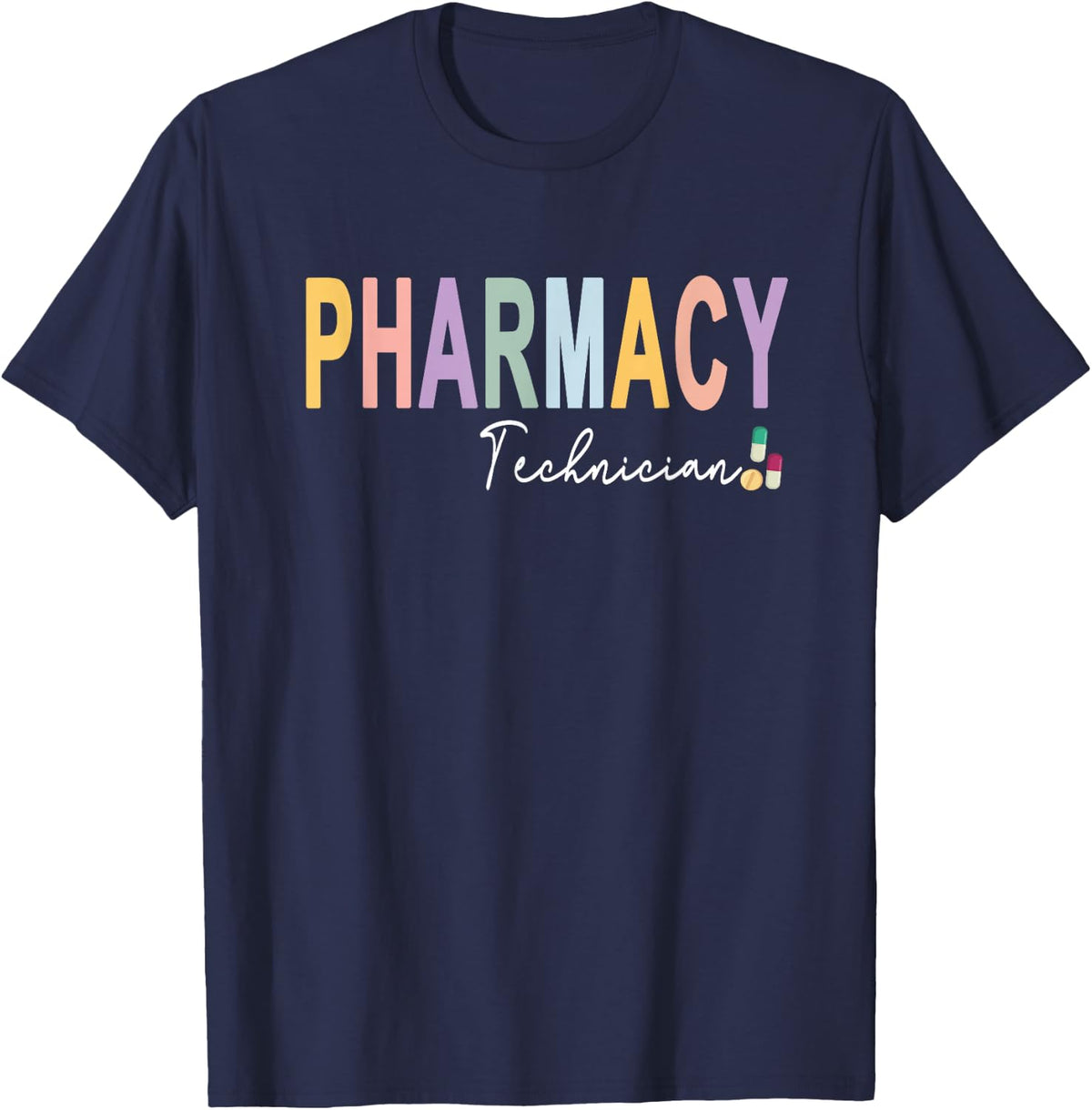 Pharmacy Technician Pharmacist Certified Pharm Tech Women T-Shirt - Navy Blue