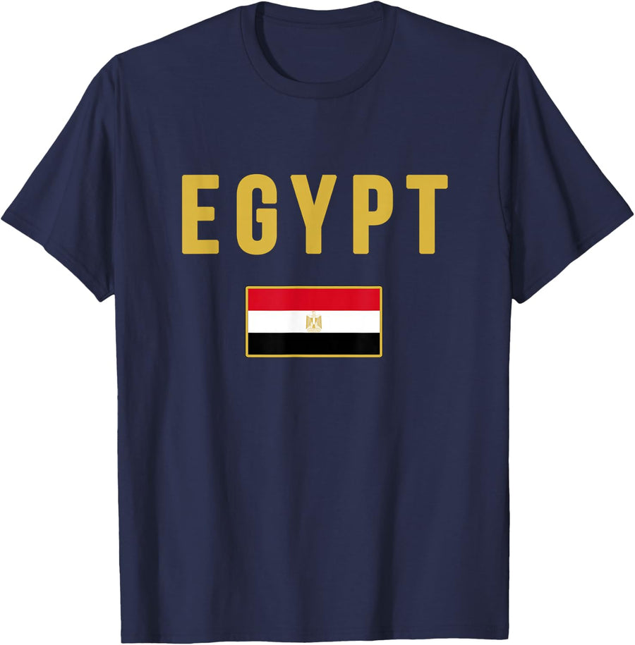 Egypt Egyptian Flag T-Shirt Tee for Men Women and Kids - Navy Blue