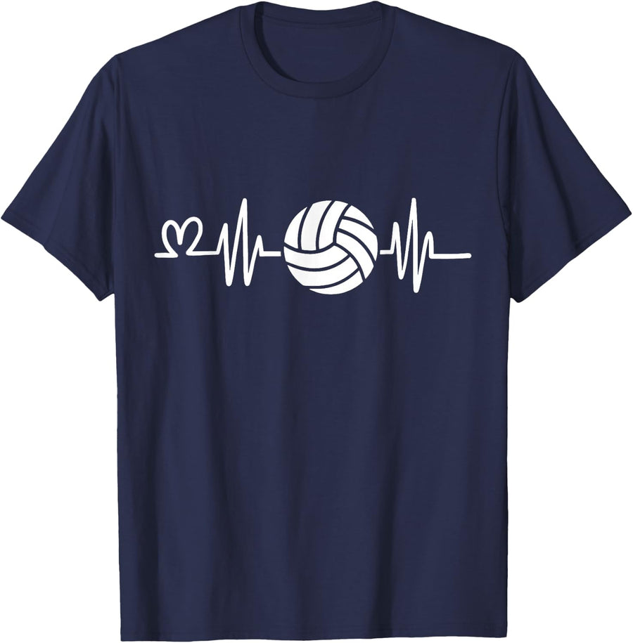 Volleyball Girl T-Shirt - Navy Blue