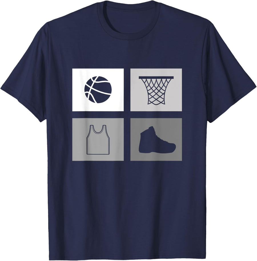 Basketball T-Shirt - Navy Blue