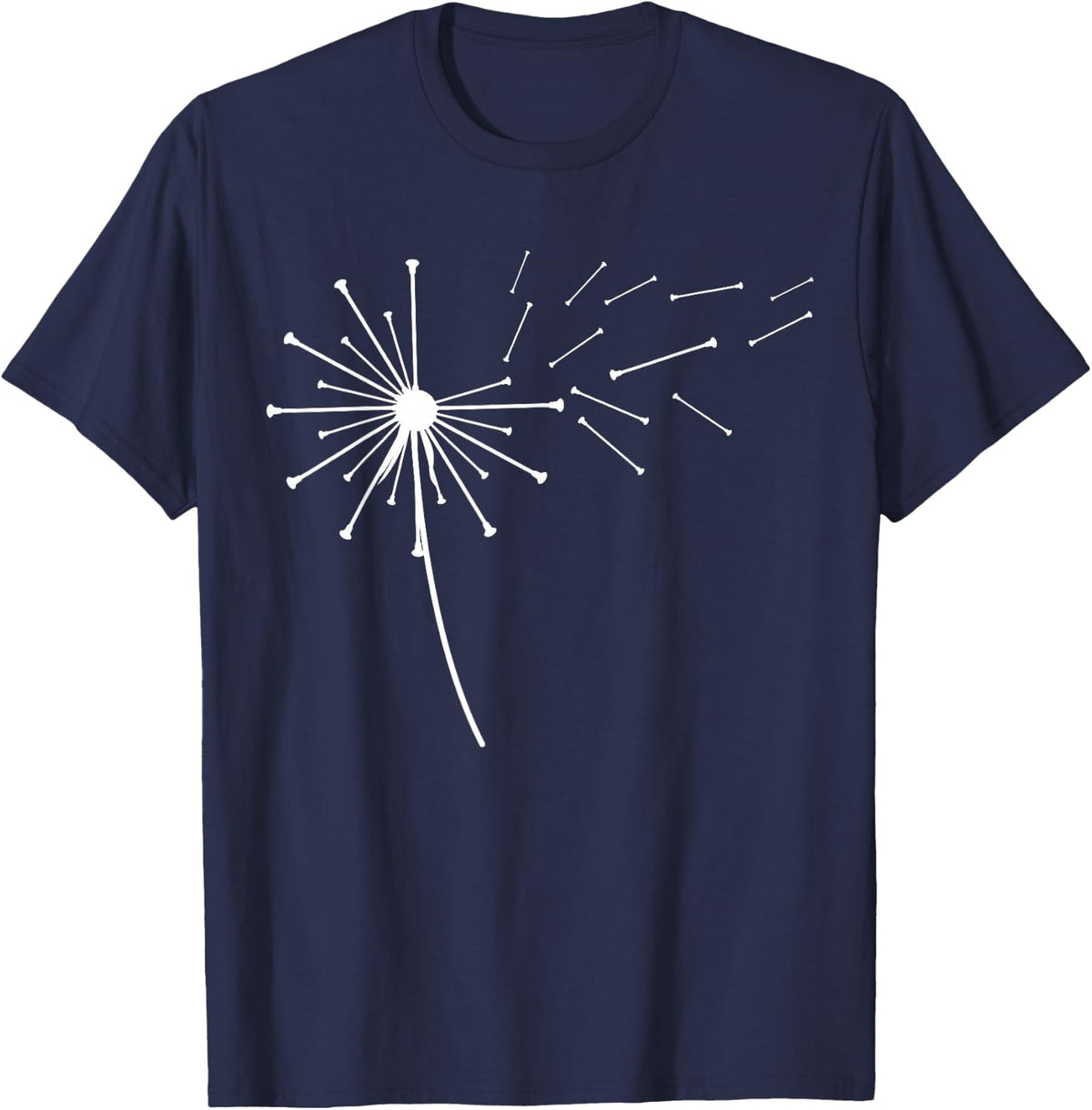Dandelion Baton Stuff for Majorette Baton Twirling T-Shirt - Navy Blue