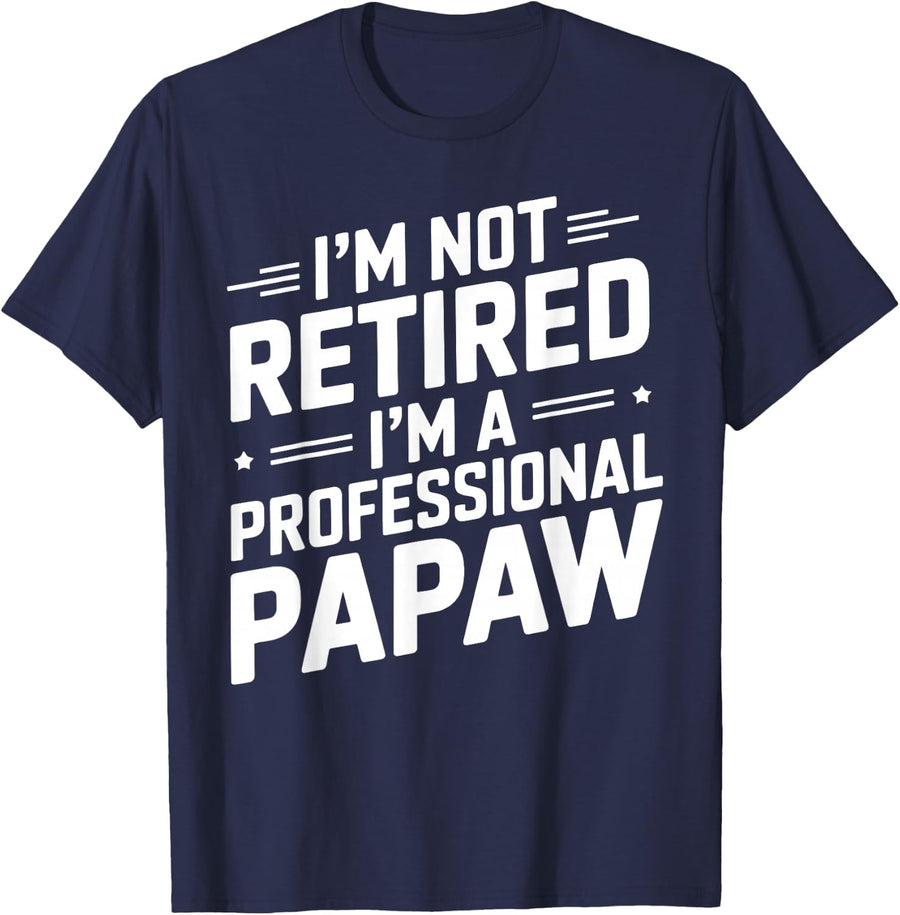 Cool Papaw Art for Grandpa Grandfather from Grandkids Papaw T-Shirt - Navy Blue