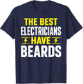 Electrician Art for Men Boys Electrical Engineer Electrician T-Shirt - Navy Blue