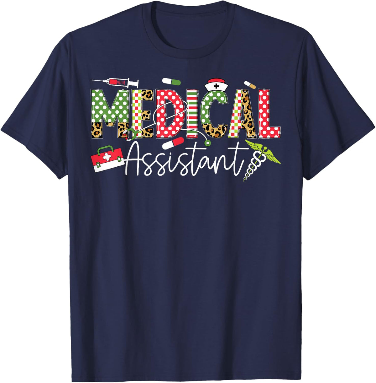 Medical Assistant - Halloween Scary Registered Nurse CMA T-Shirt - Navy Blue