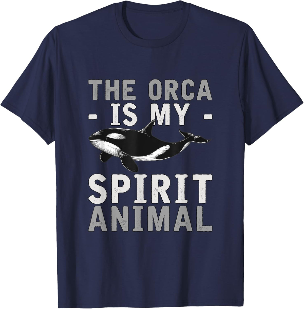 Spirit Animal Ocra Gift Killer Whale T-Shirt - Navy Blue