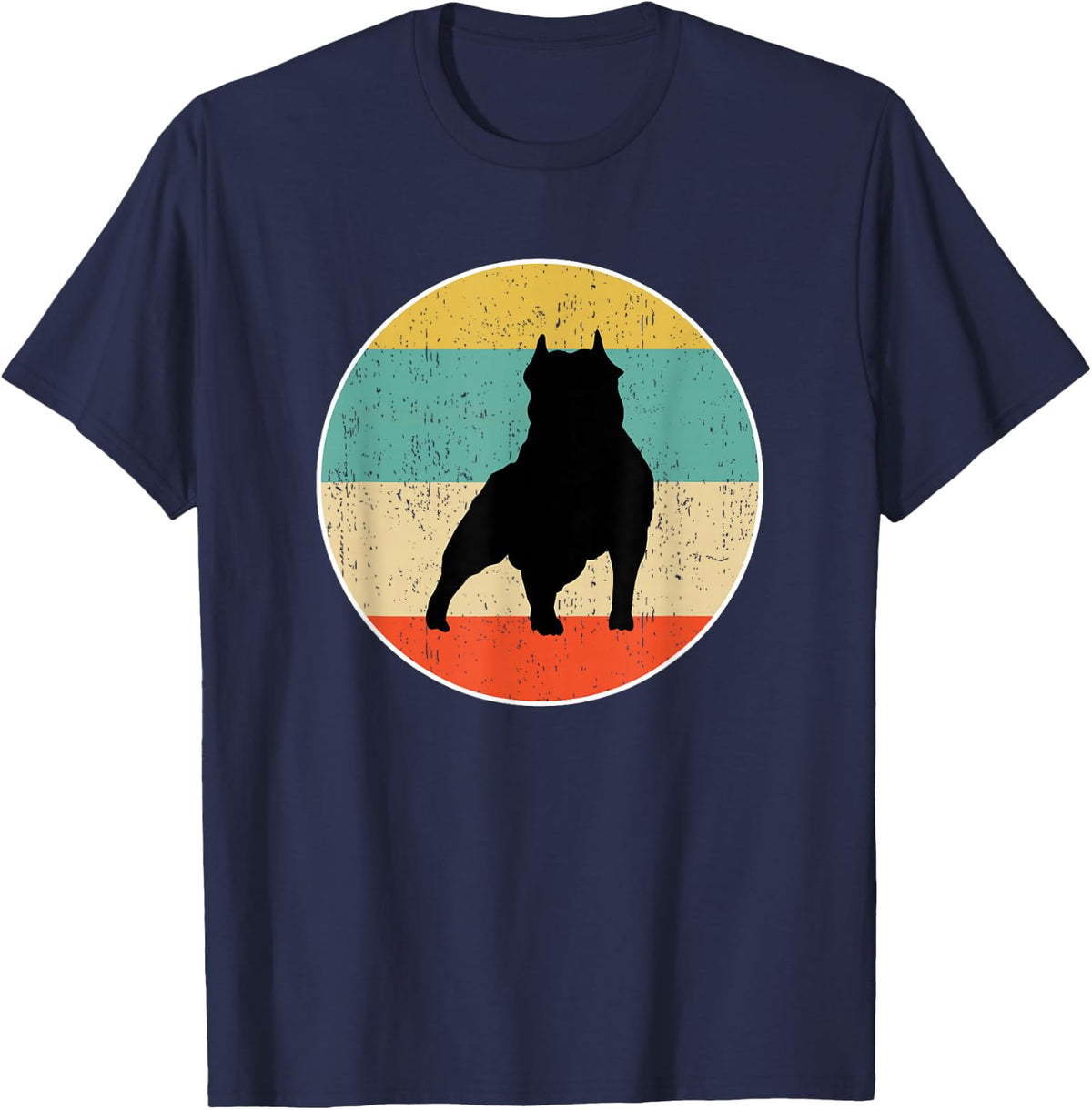 Staffordshire Bull Terrier Dog T-Shirt - Navy Blue