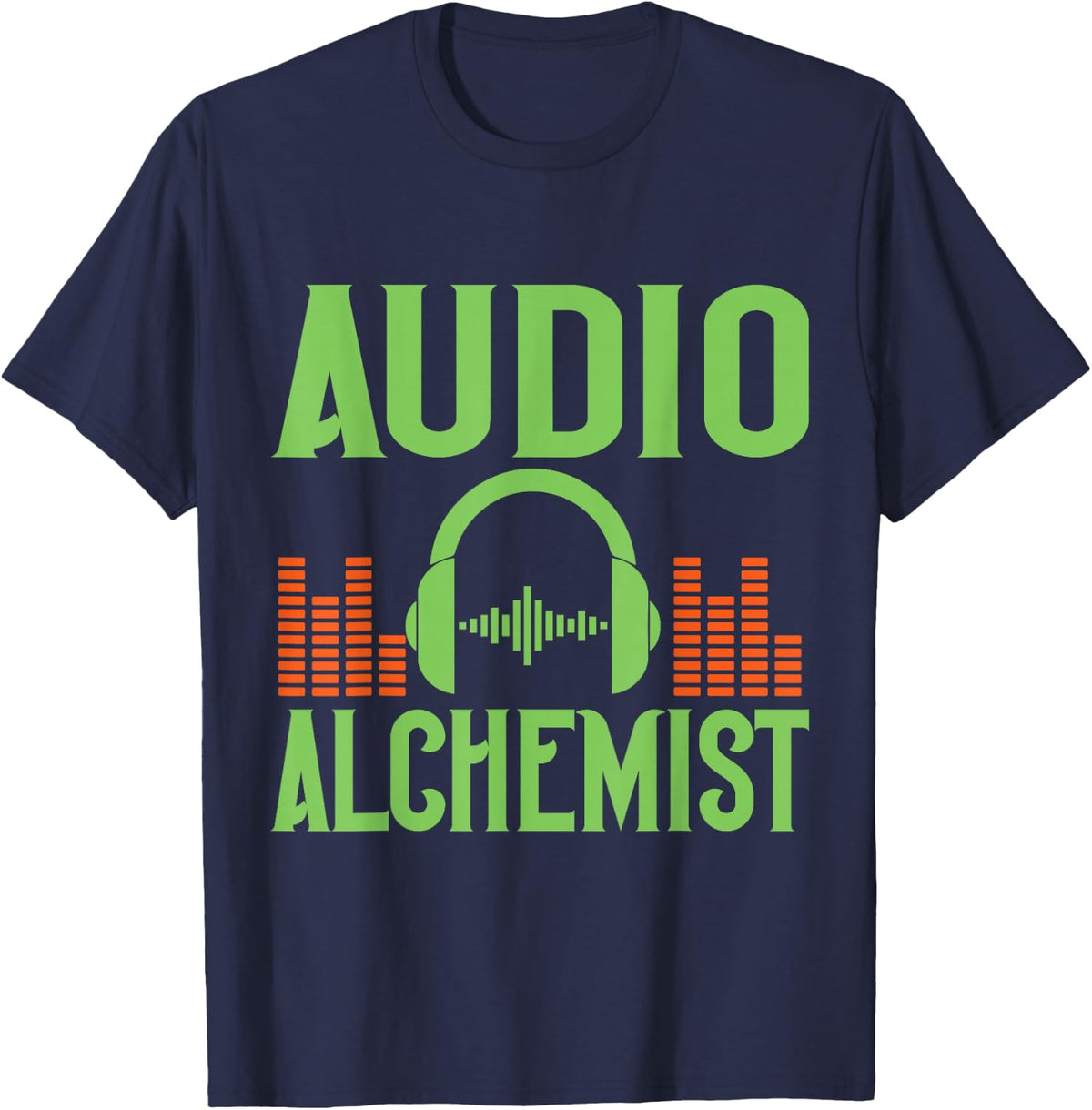 Audio Alchemist Sound Engineer T-Shirt - Navy Blue