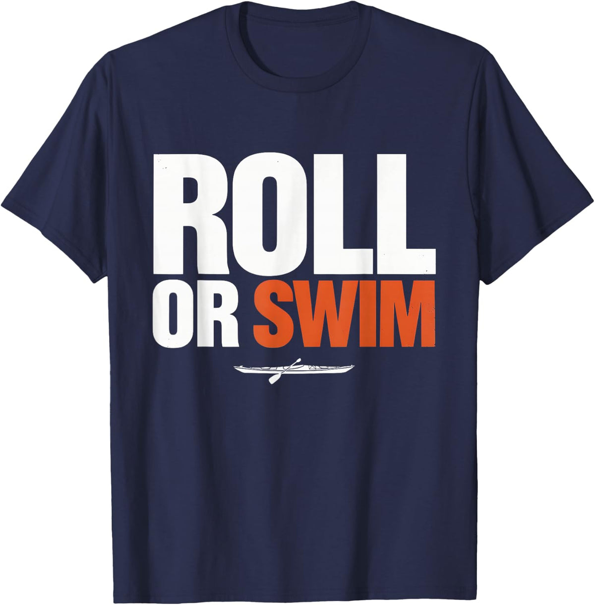 Kayaker Kayaking T-Shirt - Navy Blue