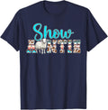 Sheep Show Auntie Proud Sheep Show Aunt T-Shirt - Navy Blue
