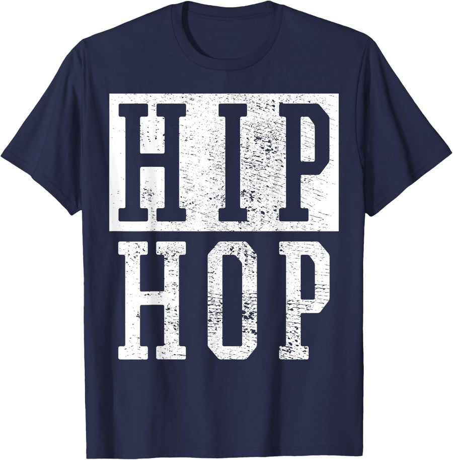 Vintage 90's Nineties Hip Hop Rap Classic Gift T-Shirt - Navy Blue