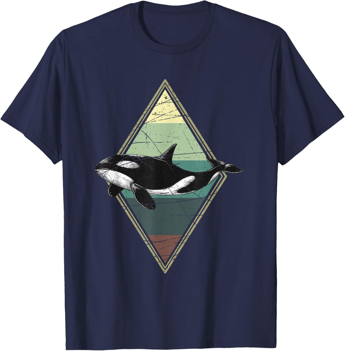 Killer Whale Animal Gift Orca T-Shirt - Navy Blue
