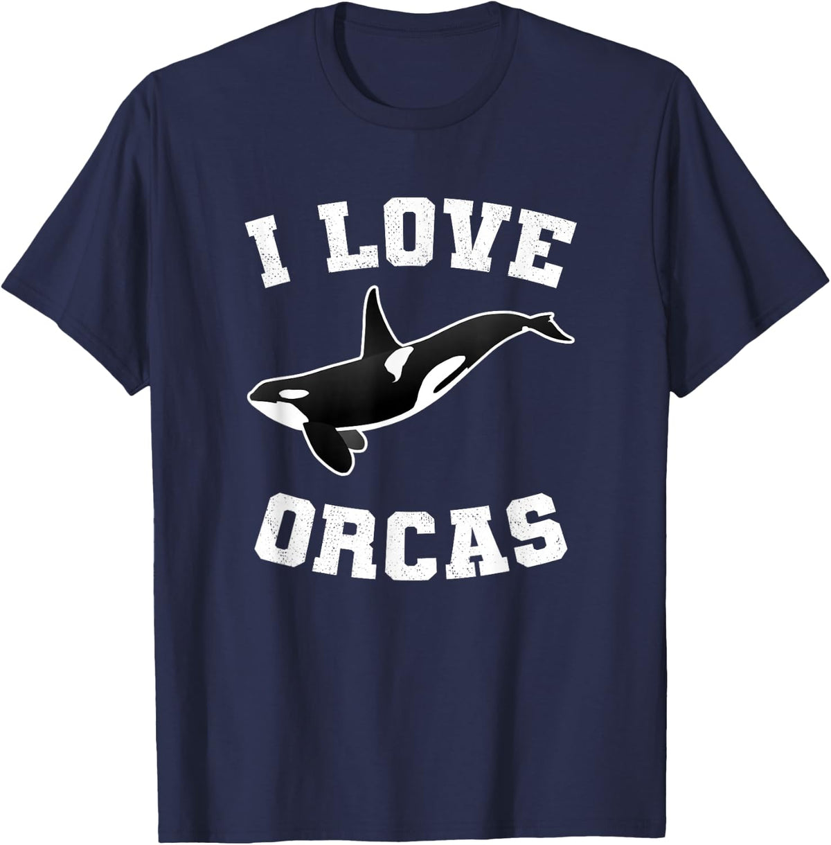 Save Orca Killer Whale Ocean Whales T-Shirts T-Shirt - Navy Blue