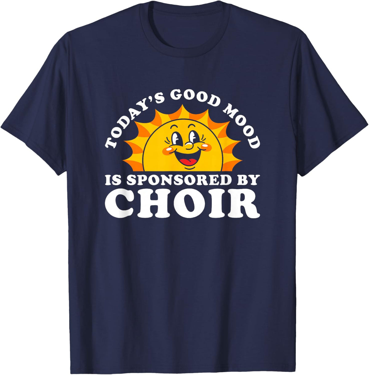 Retro Vintage Singer or Choir T-Shirt - Navy Blue