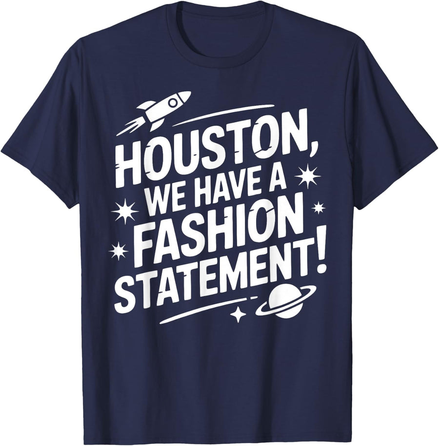 Space Lover Astronomer Stargazing Telescope Astronomy T-Shirt - Navy Blue