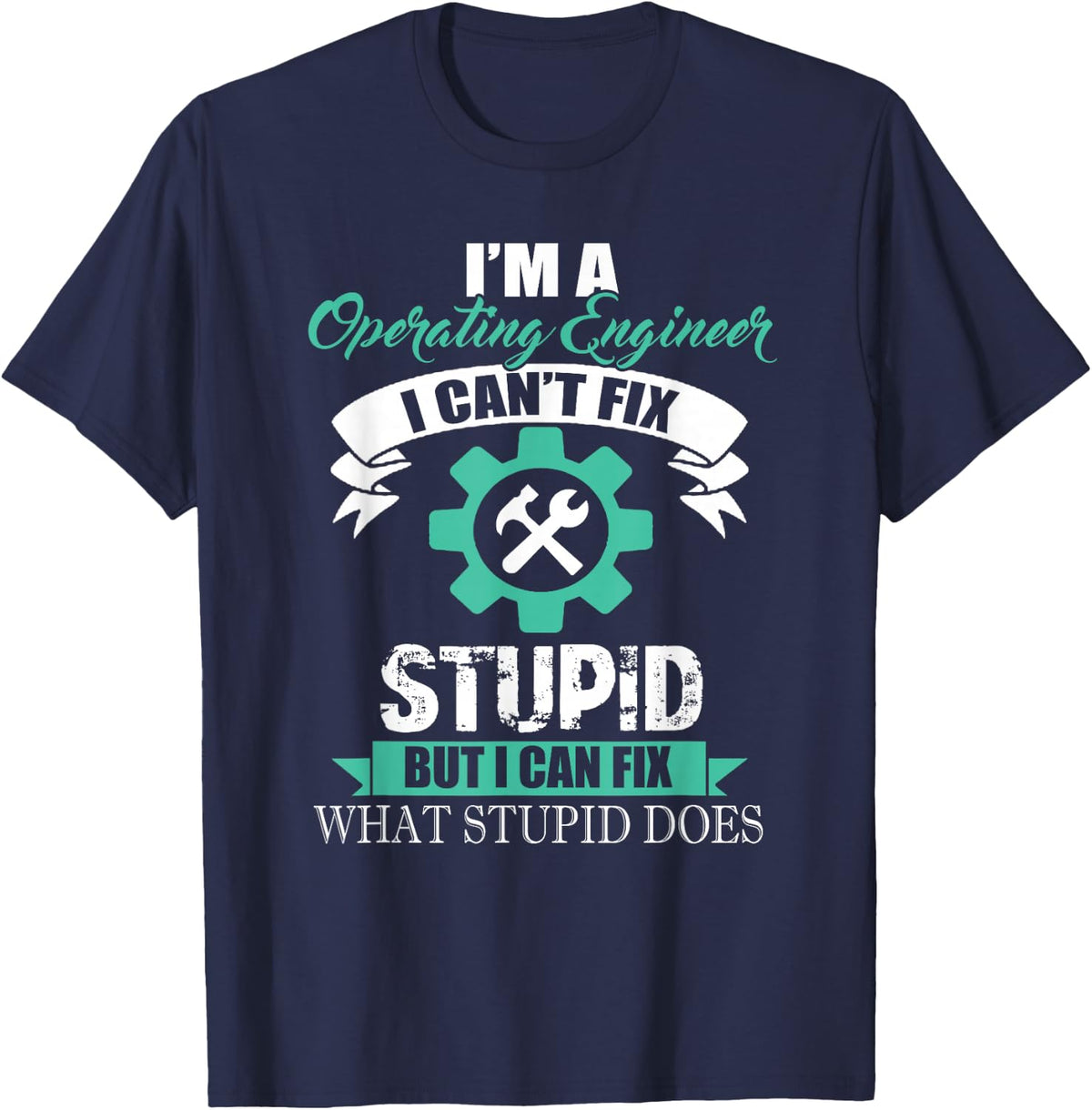 Operating Engineer T-Shirt for Union Members T-Shirt - Navy Blue