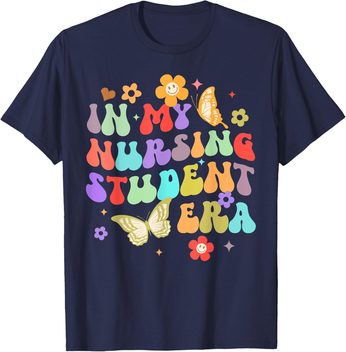 Nurse Practitioner Nursing Student In My Nursing Student Era T-Shirt - Navy Blue