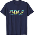 Golf Vintage Golf T-Shirt - Navy Blue