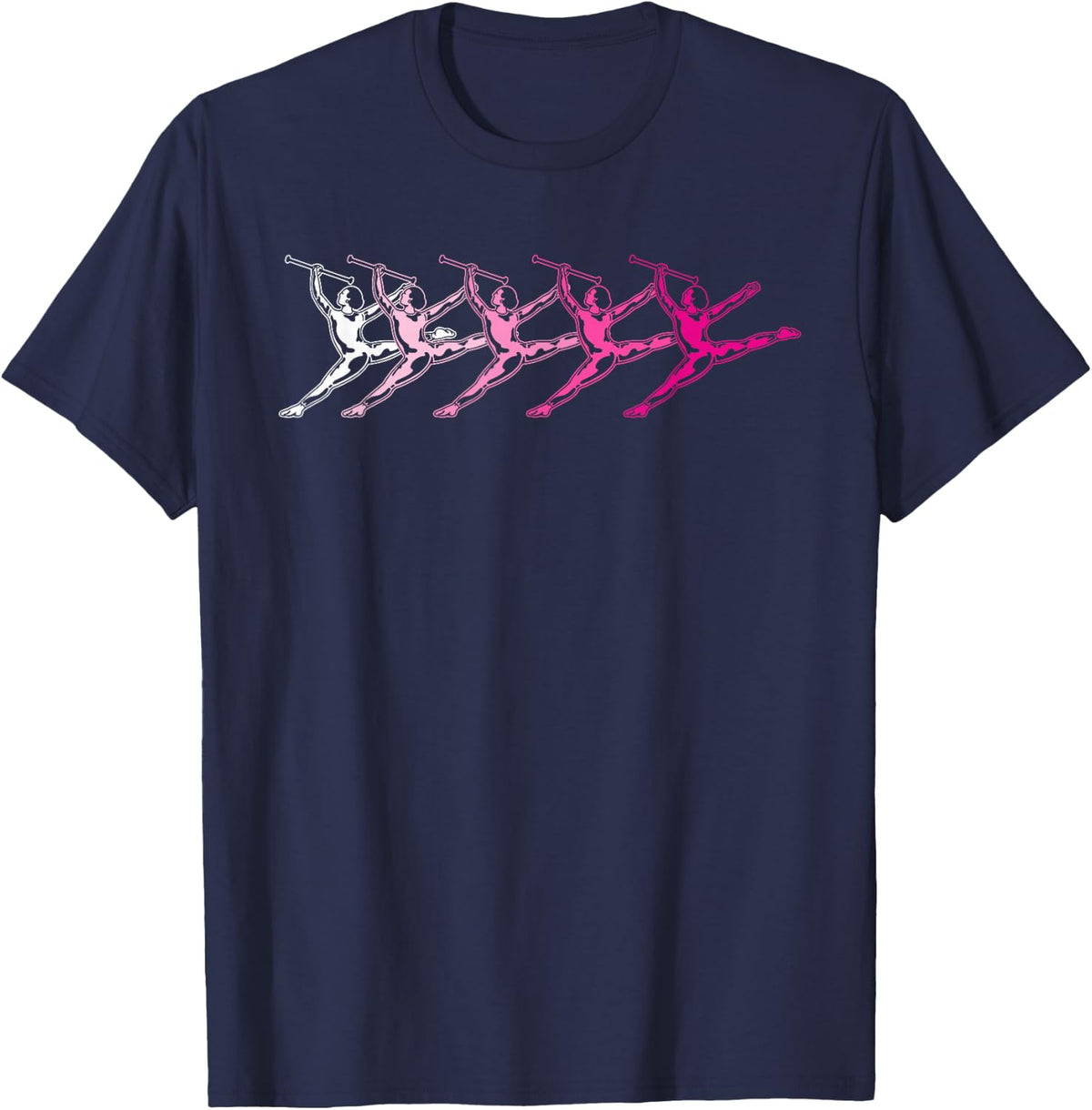 Twirler Majorettes Baton Twirling T-Shirt - Navy Blue