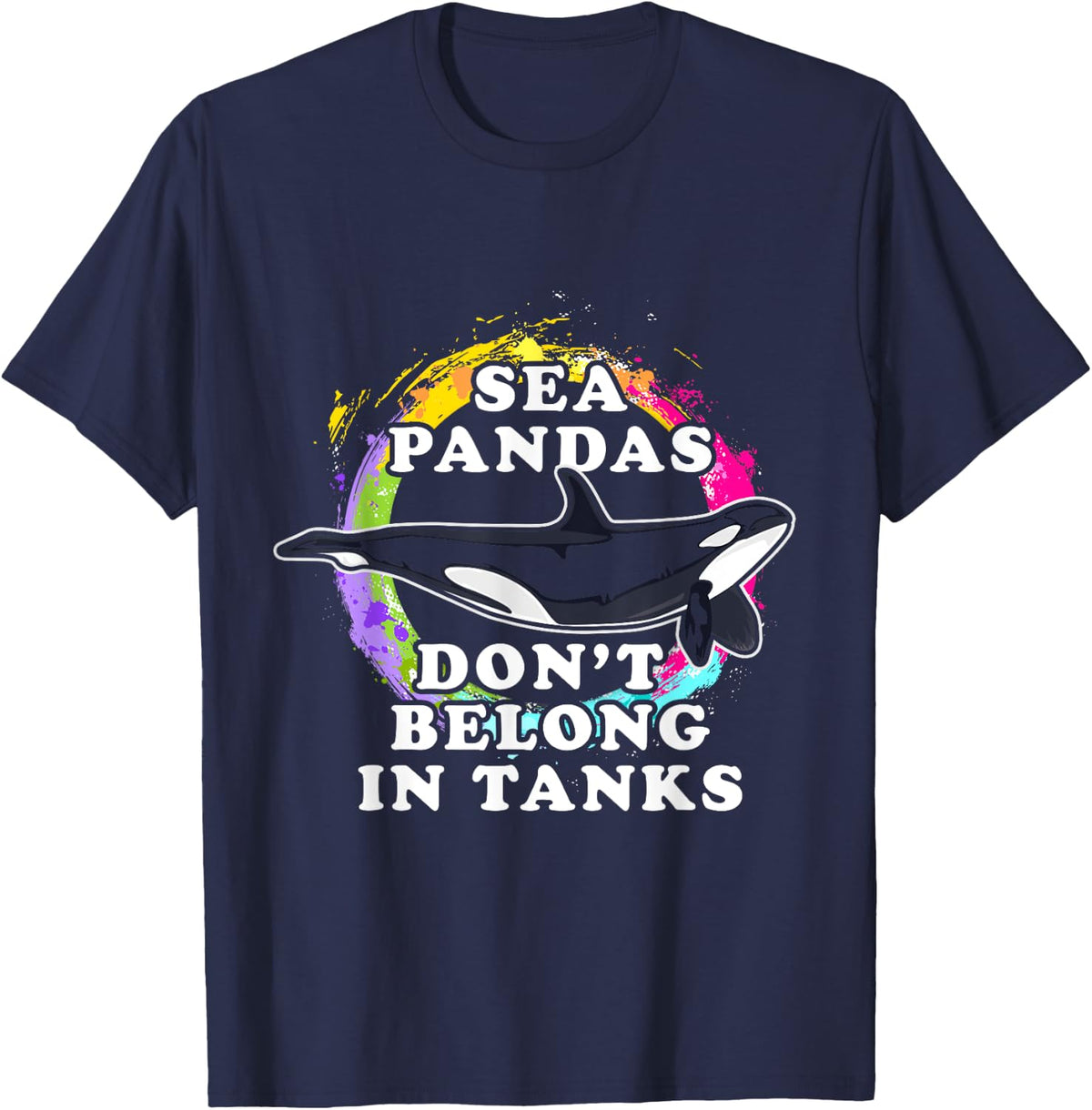 Sea Animal Welfare Orca Gift Idea Killer Whale T-Shirt - Navy Blue