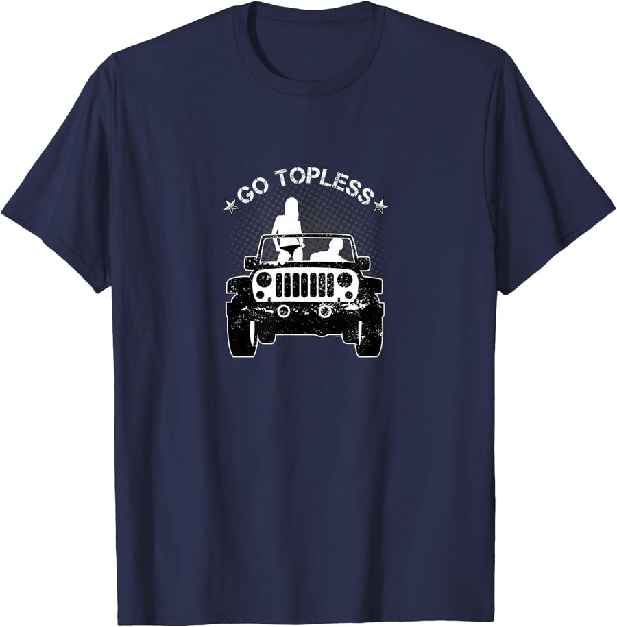 Jeep Driver Jeepaholics Drivers Convertible Gift T-Shirt - Navy Blue