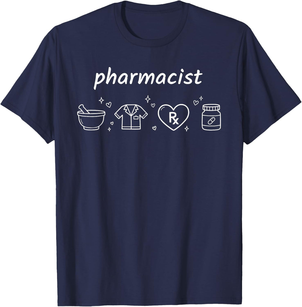 Pharmacist Pharmacologists Pharmacology T-Shirt - Navy Blue