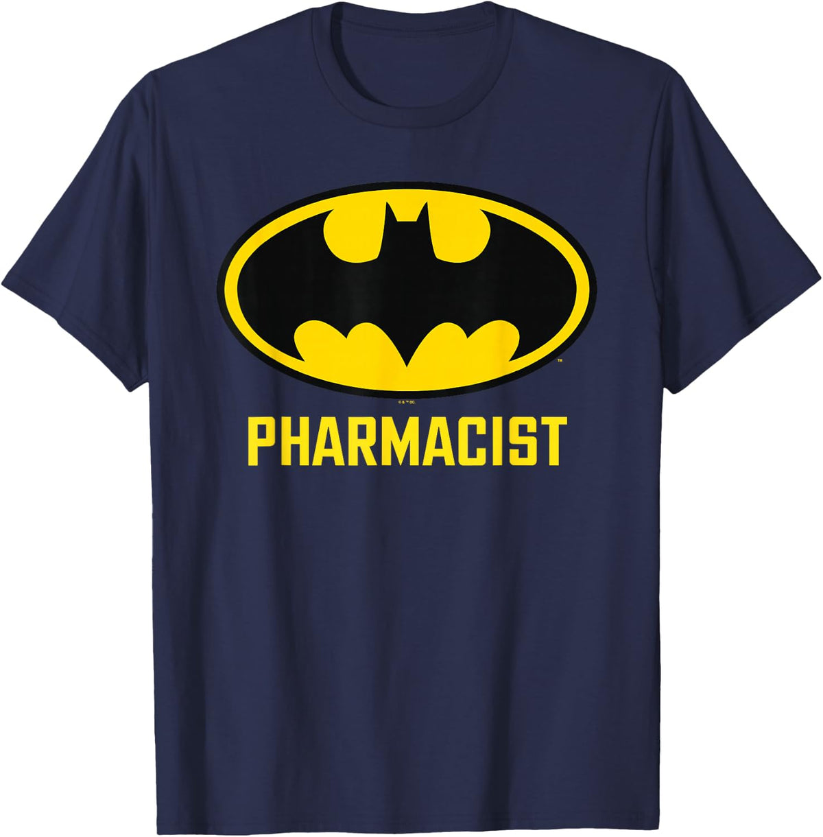 Batman Bat Pharmacist T-Shirt - Navy Blue