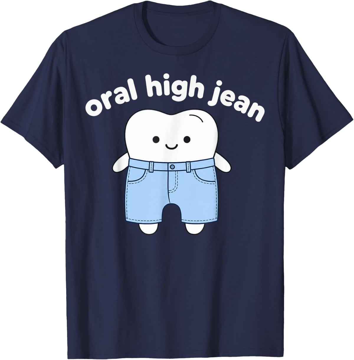 Dental Hygienist Funny Humor T-Shirt - Navy Blue