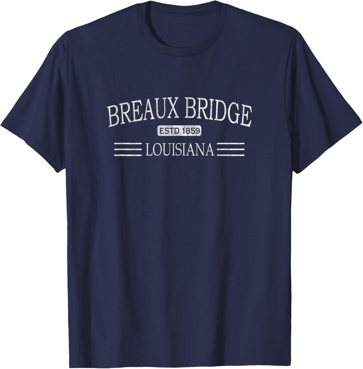 Breaux Bridge Louisiana - LA T-Shirt - Navy Blue