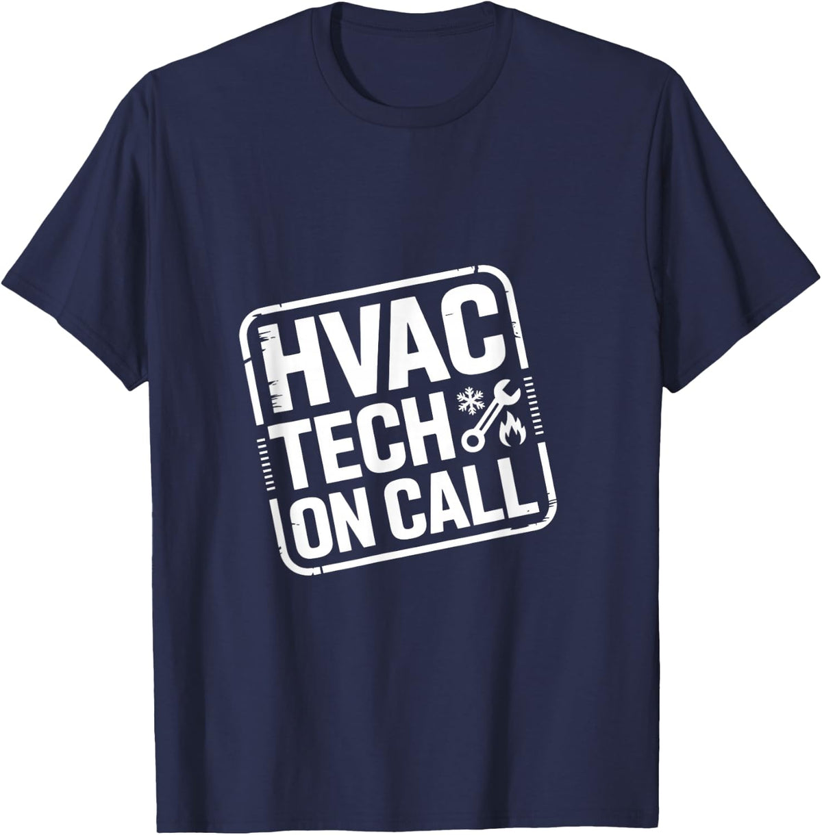 HVAC Technician Ductwork Hands-On Pros T-Shirt - Navy Blue