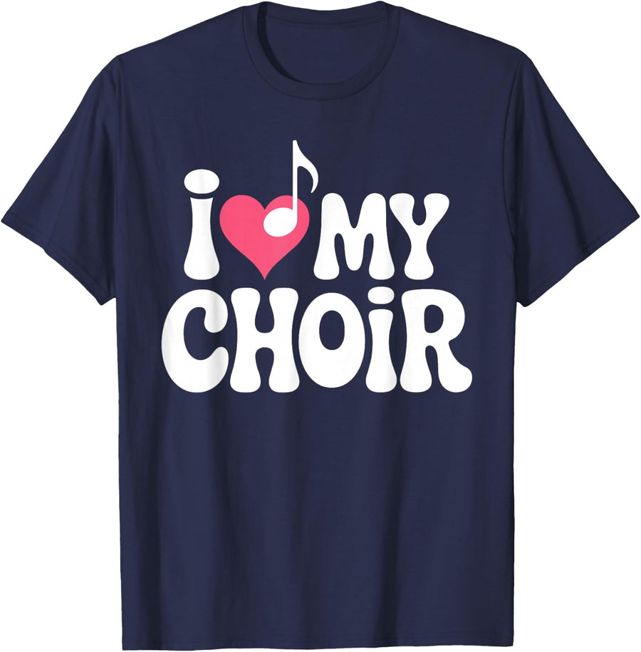 Choir Art for Men Women Choir Teacher Choir Director Choir T-Shirt - Navy Blue